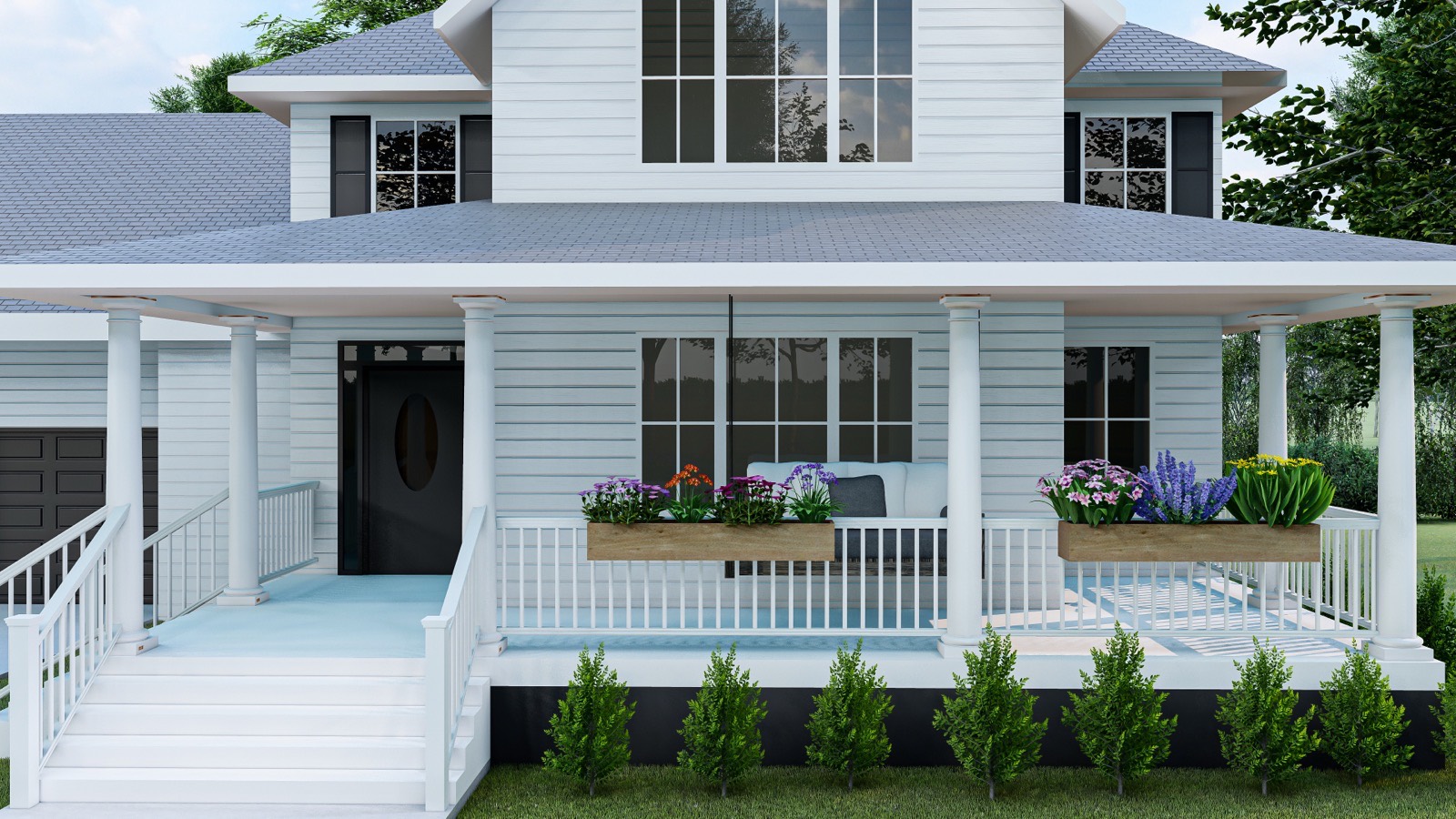 New siding installed across a Long Island home exterior